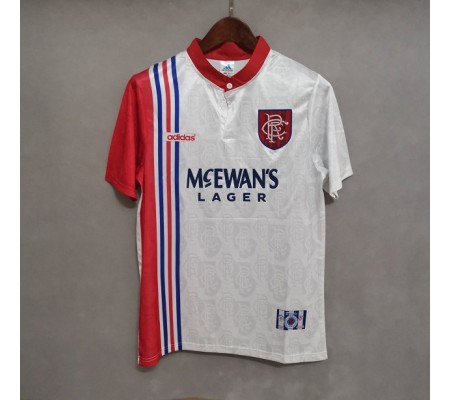 Rangers 96/97 Away White Soccer Jersey